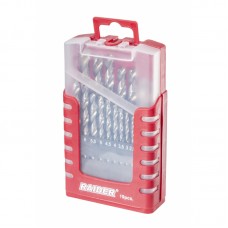 RAIDER Set 19 burghie pentru metal HSS 1-10mm, prindere cilindrica